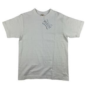 Warehouse & Co. Loopwheel Cotton Short Sleeve Shirt Off White Size M